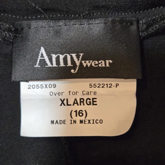 Amy Wear Black Dress Wide Leg Capri Pants - Picture 6 of 8